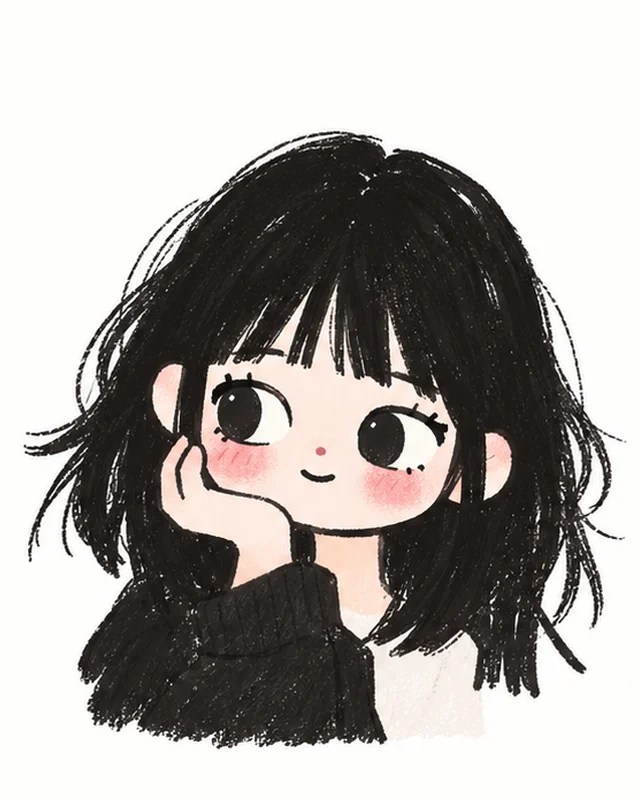Illustrated portrait of Anqi