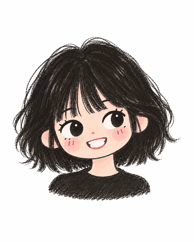 Illustrated portrait of Anqi